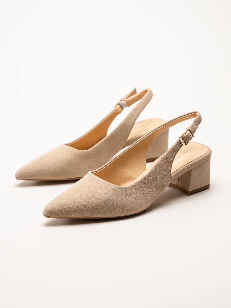 Vagabond - Marta - Beige pumps i mocka