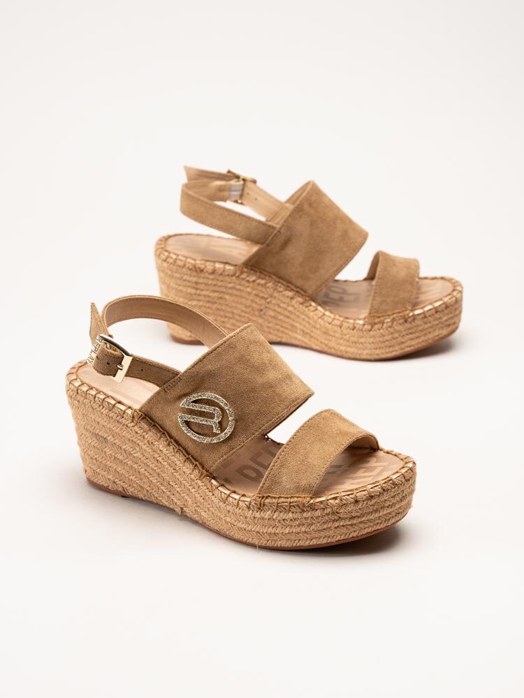 Replay - Susan Sling - Beige kilklackade espadrillos