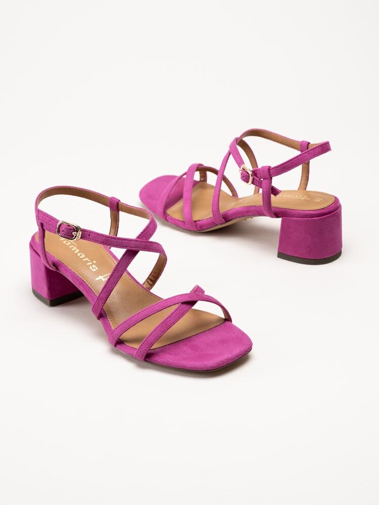 Tamaris - Rosa sandaletter i textil