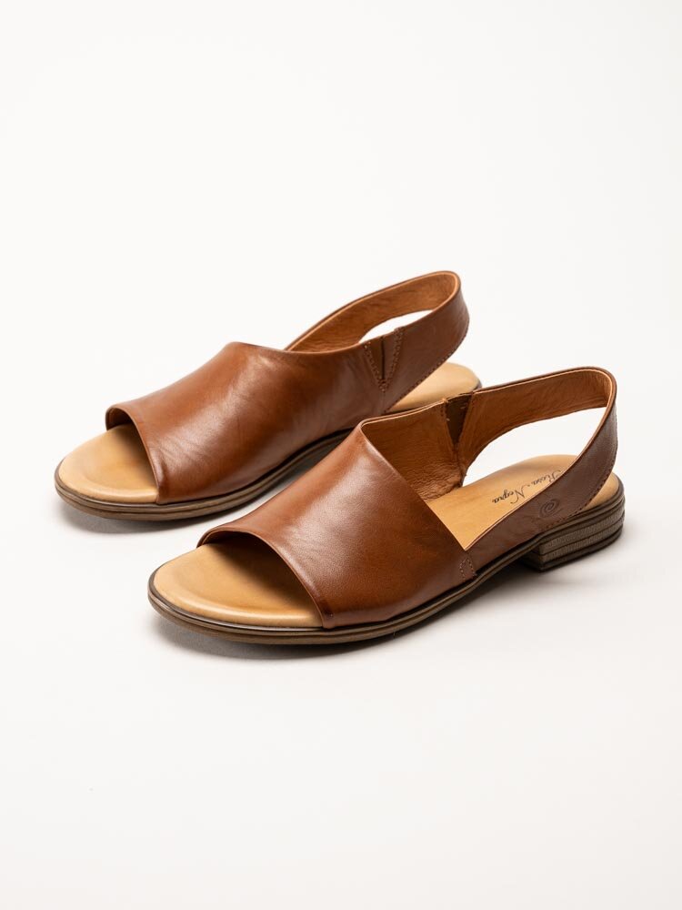 Rosa Negra - Bruna sandaler i skinn