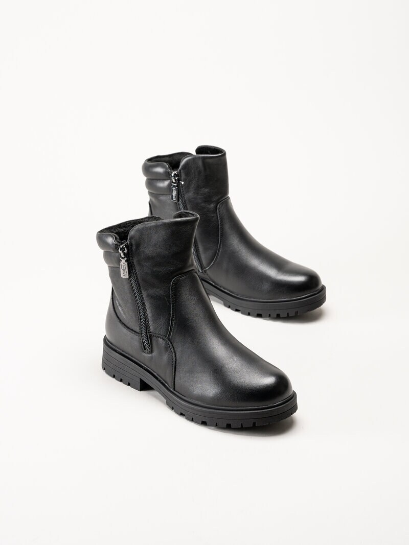 Soft Comfort - Sunberry brodd - Svarta broddkängor i skinn