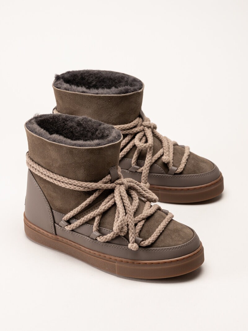 Inuikii - Classic - Taupe vinterboots med fårskinnsfoder