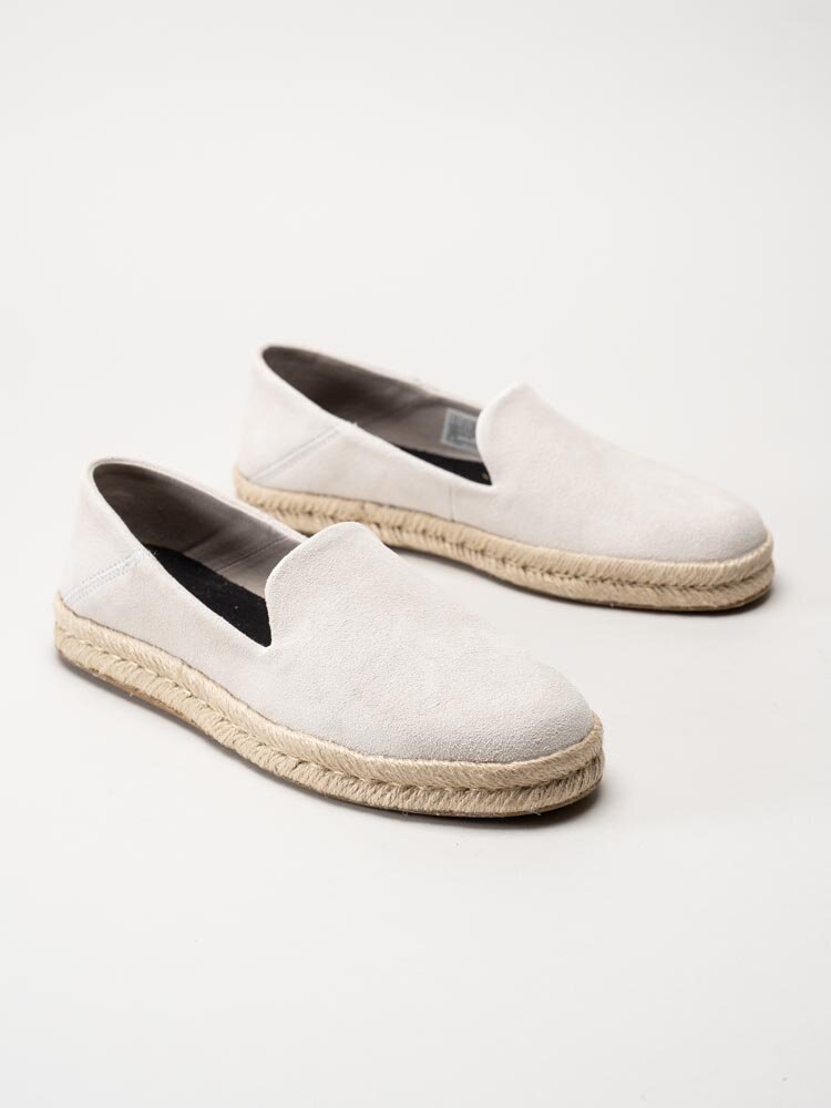 Toms - Santiago - Off white espadrillos i mocka