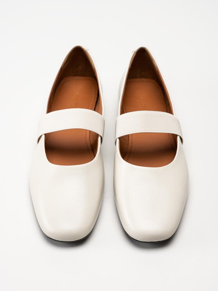 Vagabond - Jolin - Off white ballerinaskor i skinn