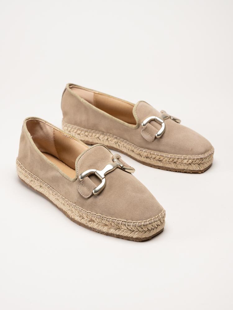 Philip Hog - Denise - Beige espadrillos i mocka