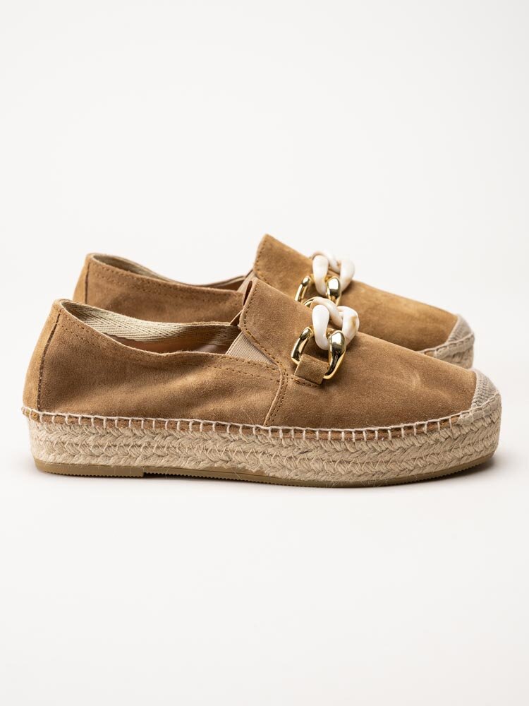 Duffy - Camel färgade espadriller