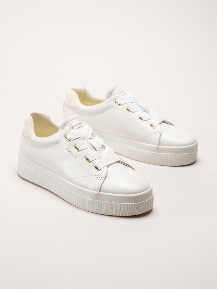 Gant Footwear - Avona - Vita sneakers i skinn