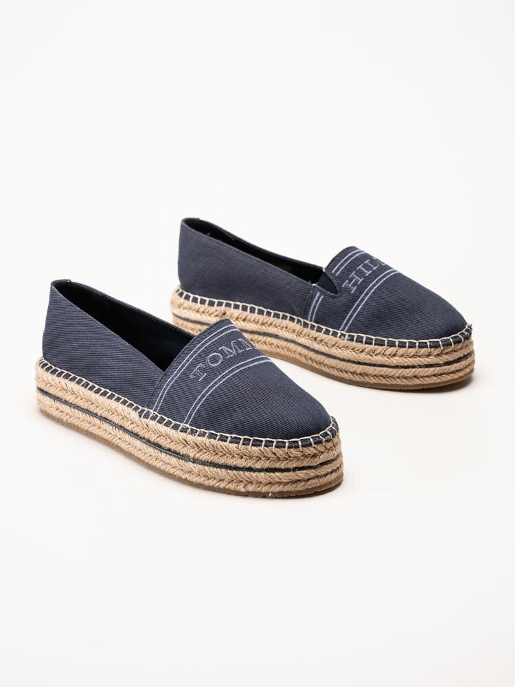 Tommy Hilfiger - Platform Espadrille - Blå espadrillos