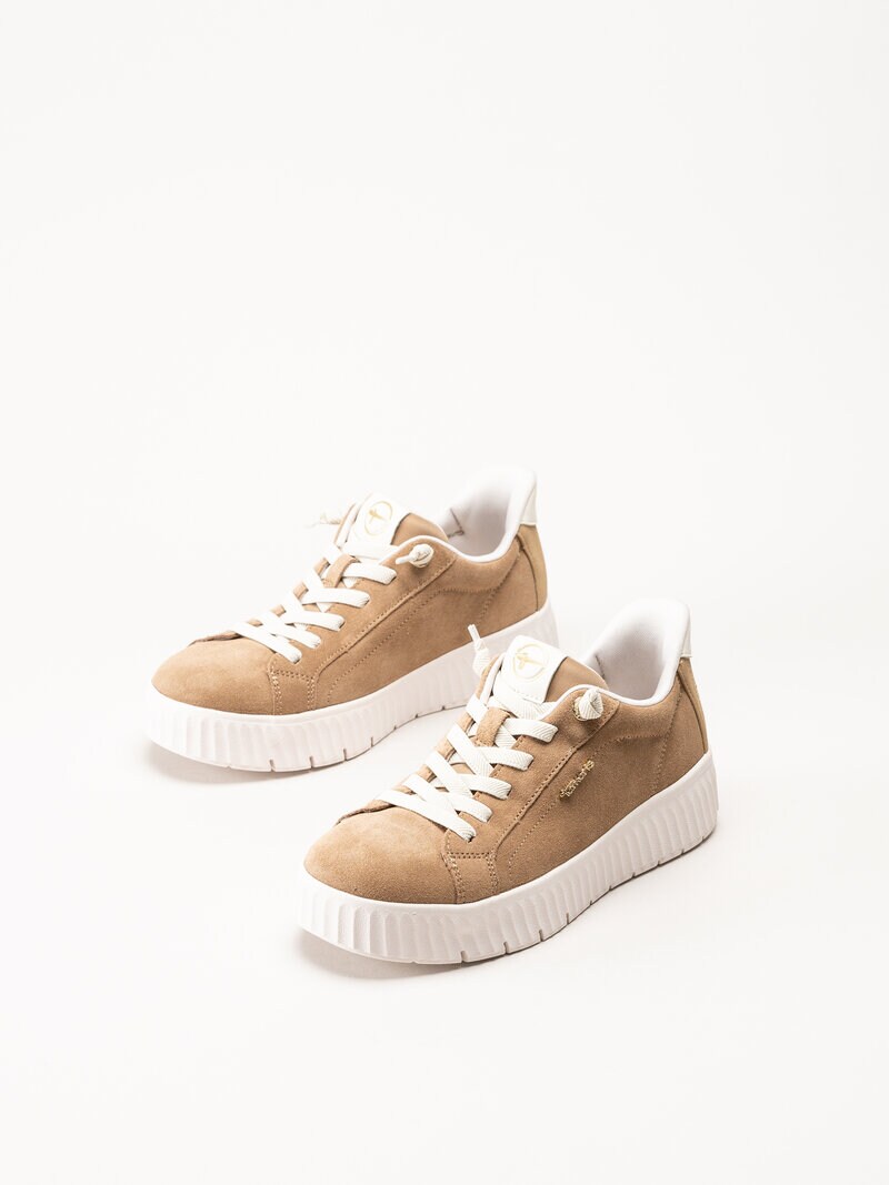 Tamaris Comfort - Beige sneakers i mocka