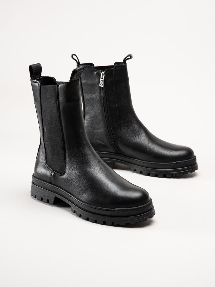 Canada Snow - Carlyle - Svarta chelsea boots med utfällbara broddar
