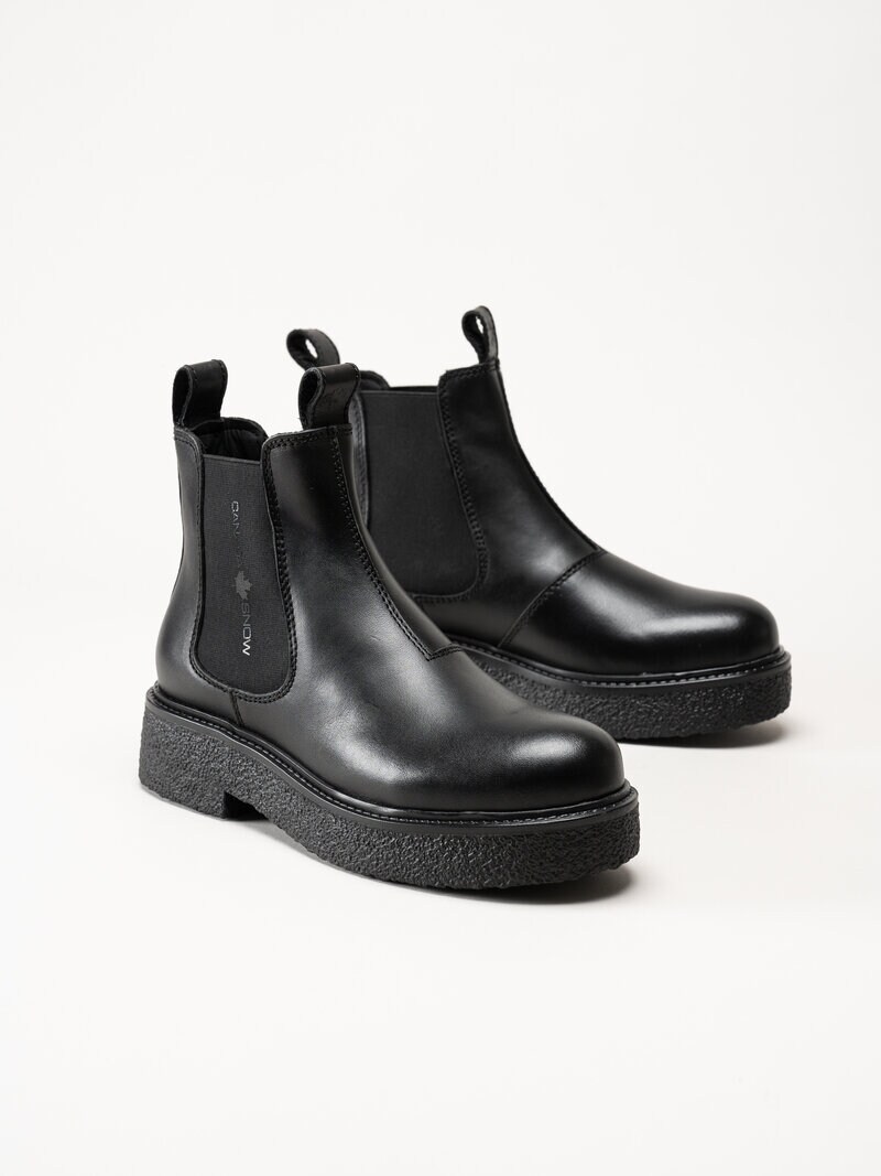 Canada Snow - Mount Vail Lea - Svarta ullfodrade boots i skinn