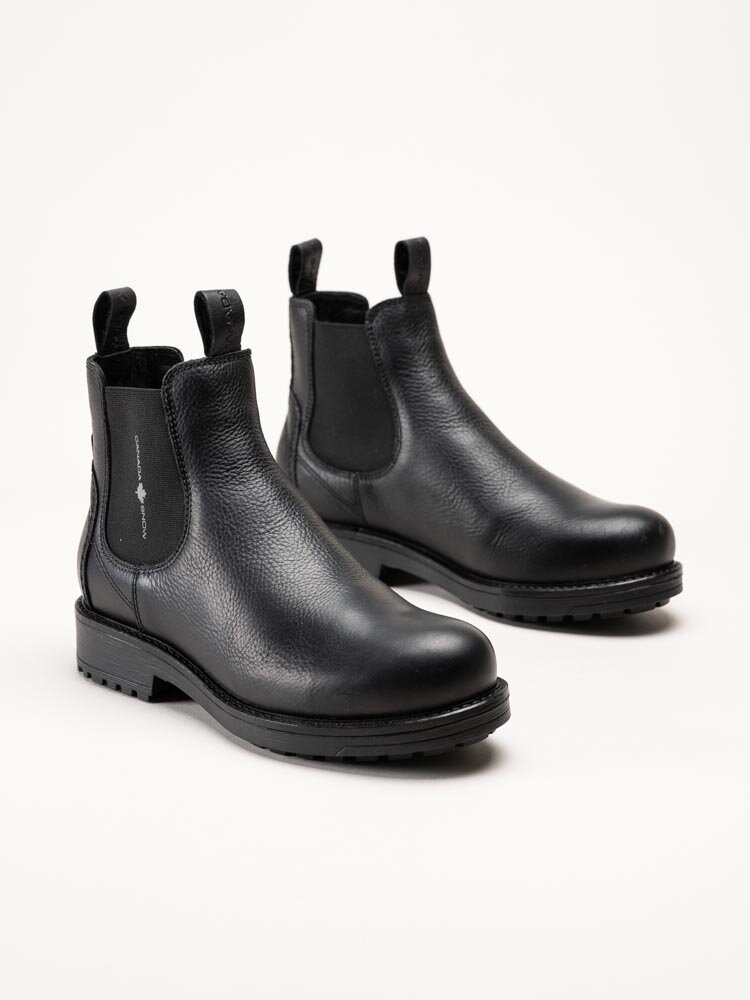 Canada Snow - Dawis - Svarta chelsea boots i skinn