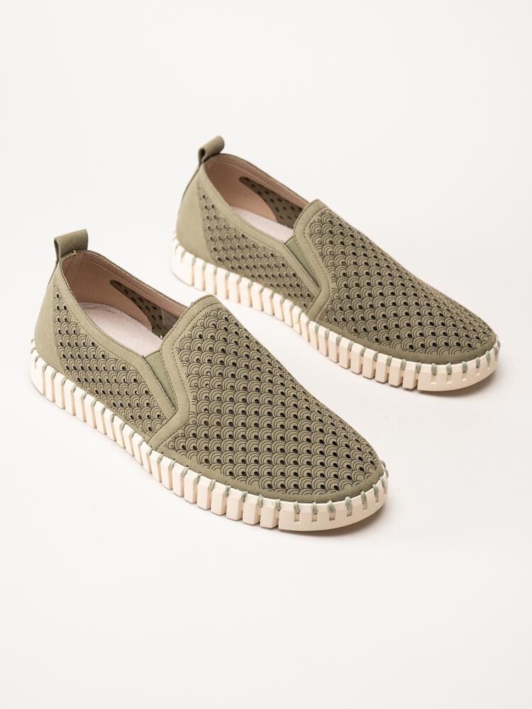 Ilse Jacobsen - Tulip Men - Gröna slip on skor