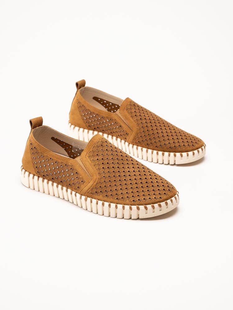 Ilse Jacobsen - Tulip Men - Ljusbrun slip on skor