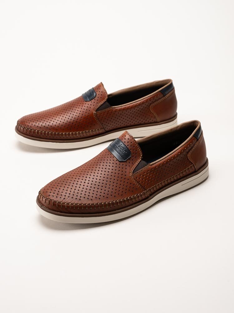 Rieker - Bruna slip on loafers i skinn