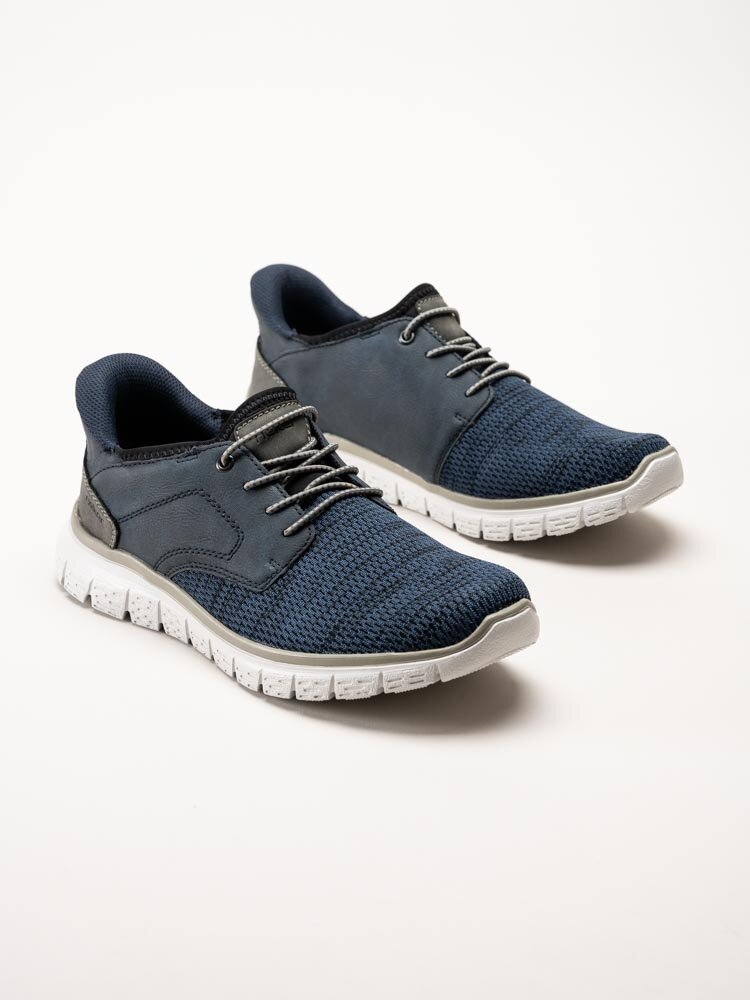 Rieker - Blå slip on skor i mesh