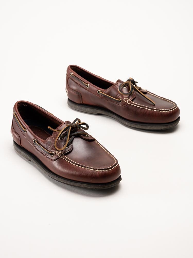 Timberland - Classic 2 Eye Boat - Bruna seglarskor i skinn