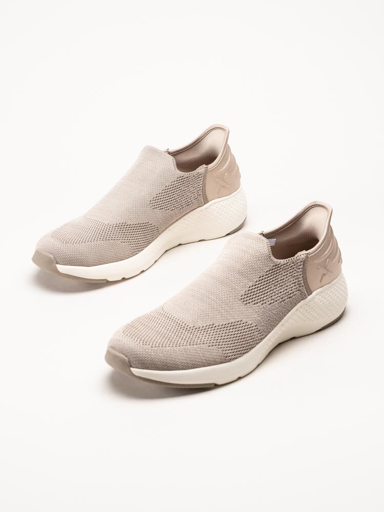 Exani - Ease M - Beige slip on skor i textil