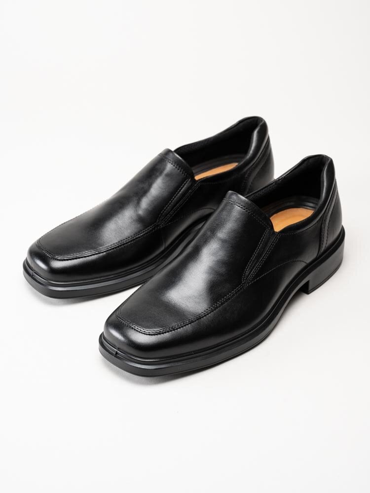 Ecco - Helsinki M - Svarta loafers i skinn