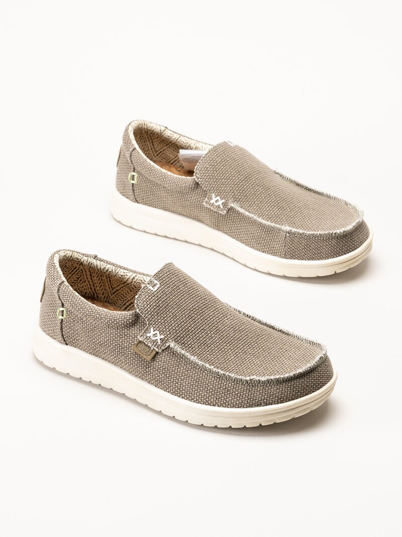 Hey Dude - Mikka Braided - Beige slip on skor