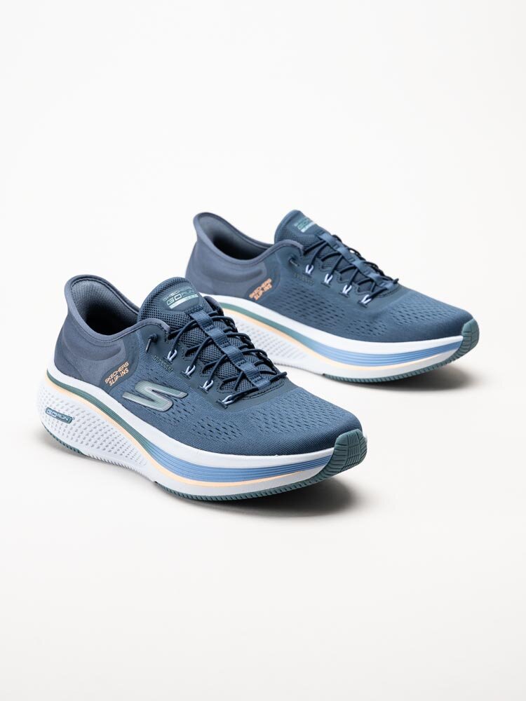 Skechers - Go Run Elevate 2.0 - Banyan - Mörkblå slip-ins sportskor i textil