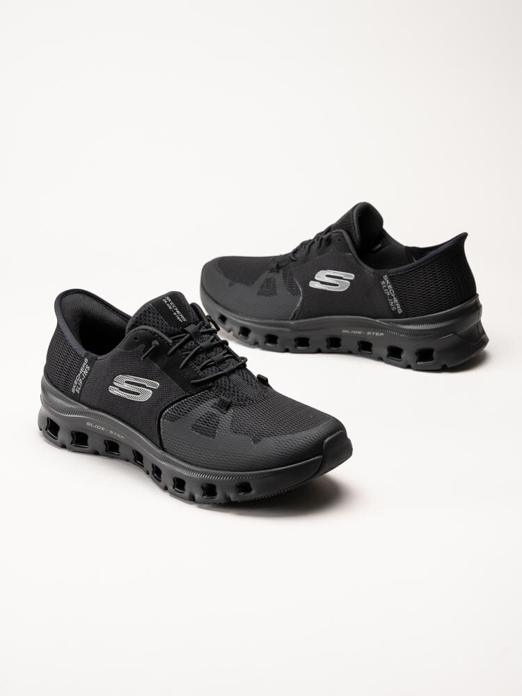 Skechers - Slip Ins Glide - Step Pro - Svarta slip-ins sportskor i textil