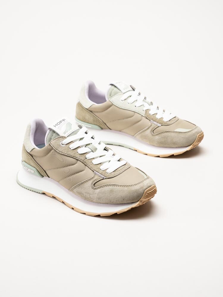 Hoff - Xanthos - Khakifärgade retro sneakers