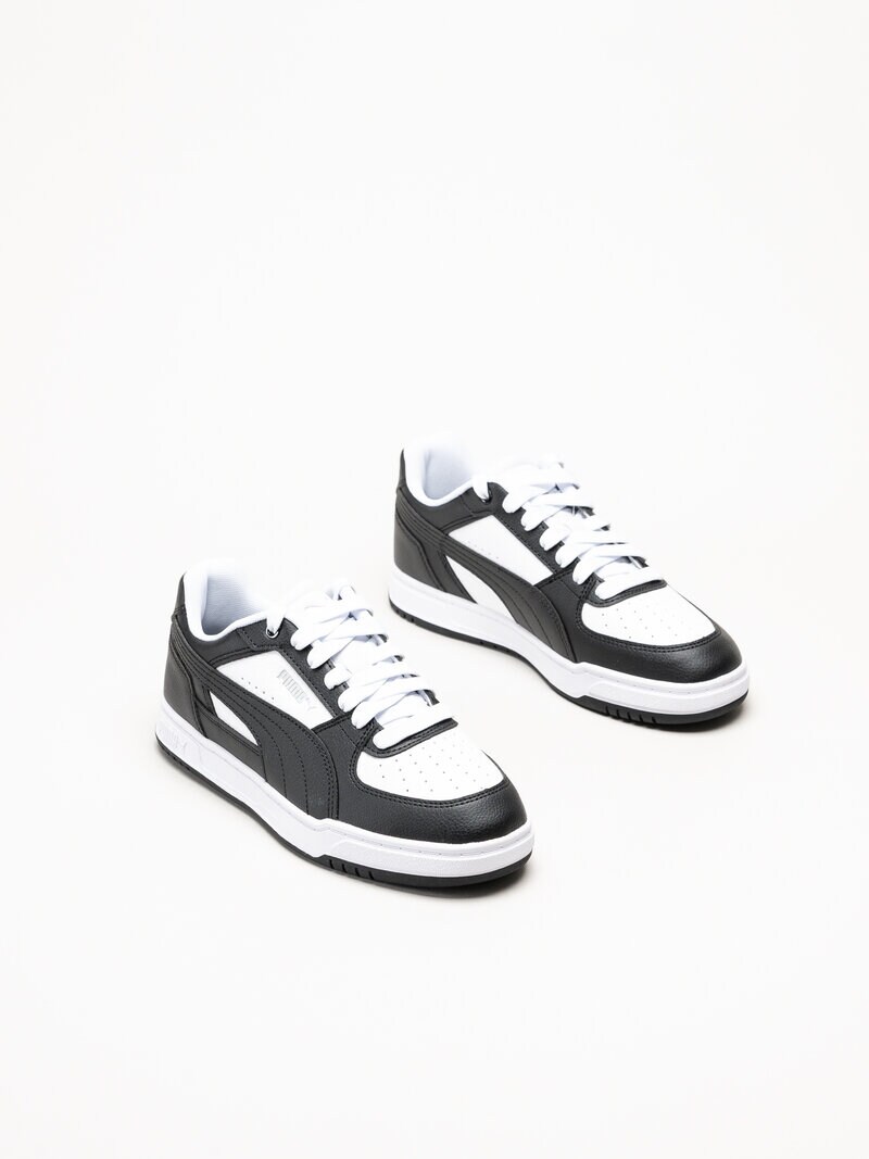 Puma - Caven III - Svartvita sneakers i skinnimitation