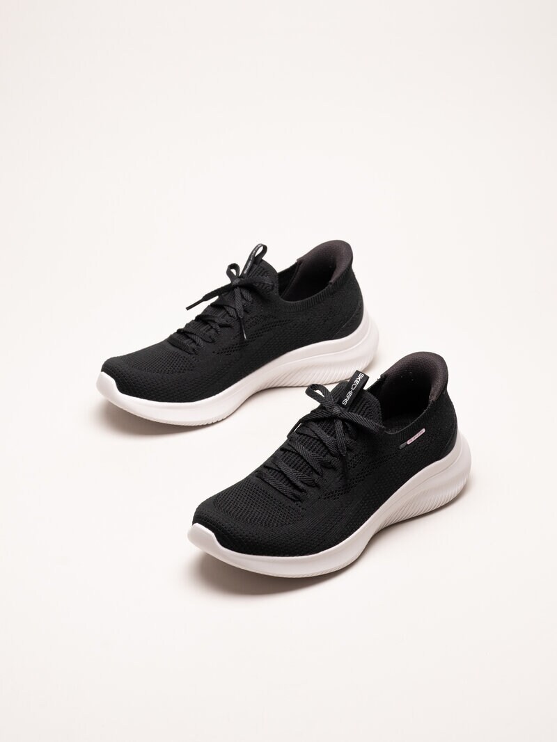 Skechers - Ultra Flex 4.0 - Svarta slip ins sneakers