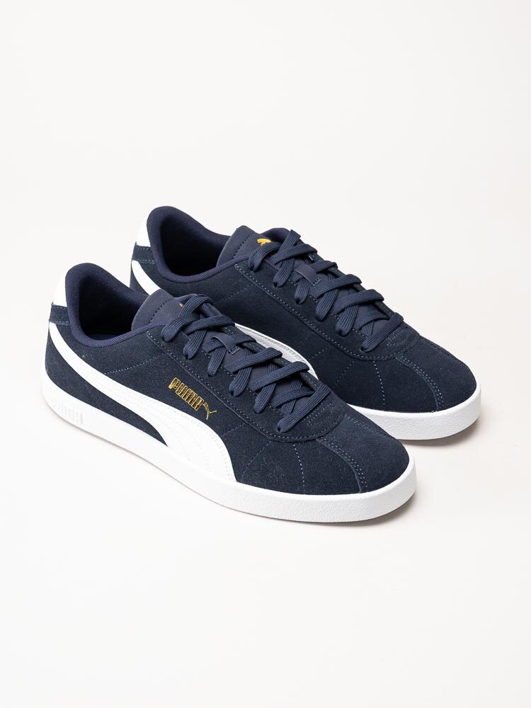 Puma - Club II - Mörkblå retro sneakers i mocka