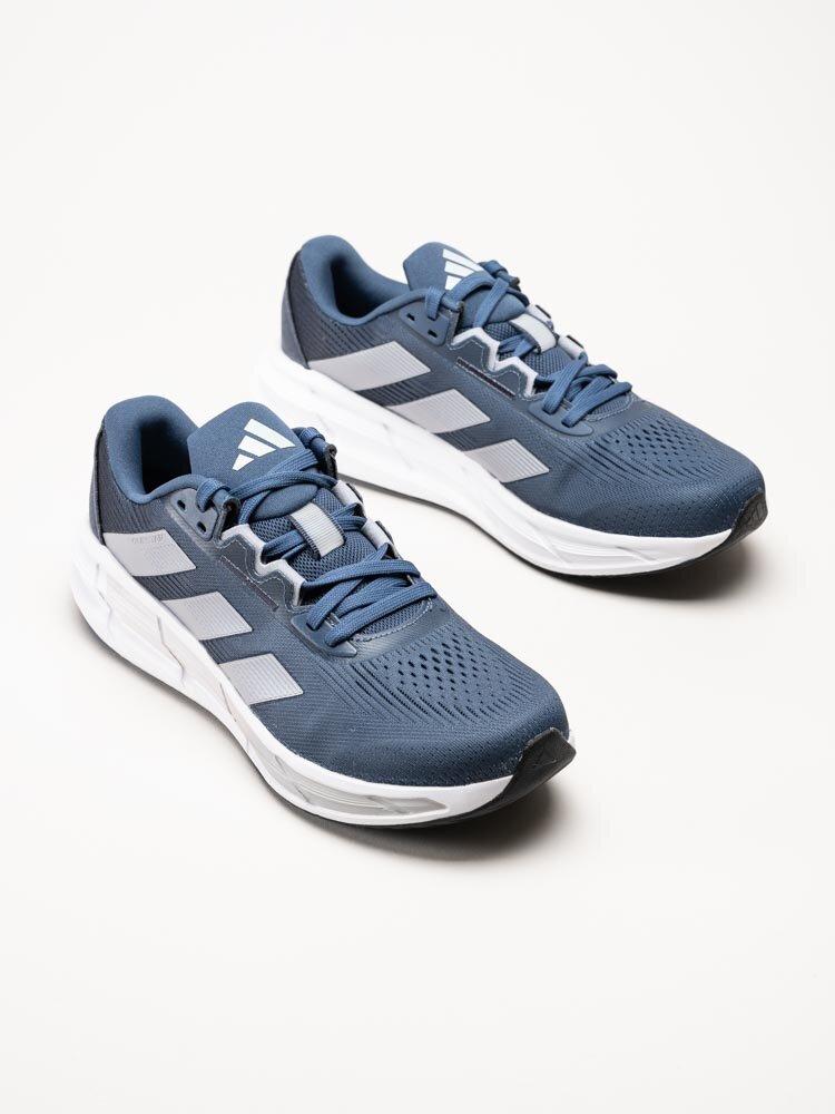 Adidas - Questar 3 M - Blå löparskor med dämpning