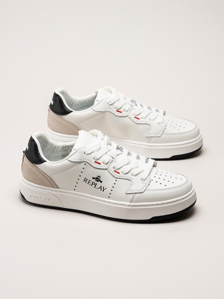 Replay - Kai Action - Vita sneakers med fina detaljer
