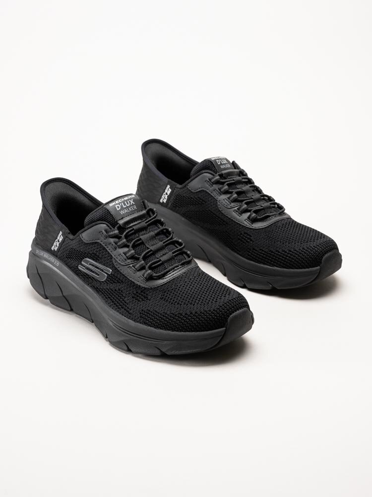 Skechers - Dlux Walker 2.0 - Svarta slip-ins sportig promenadsko i textil