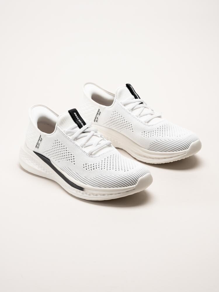 Skechers - Slip Ins Slade- Quinto - Vita slip-ins sportskor i textil