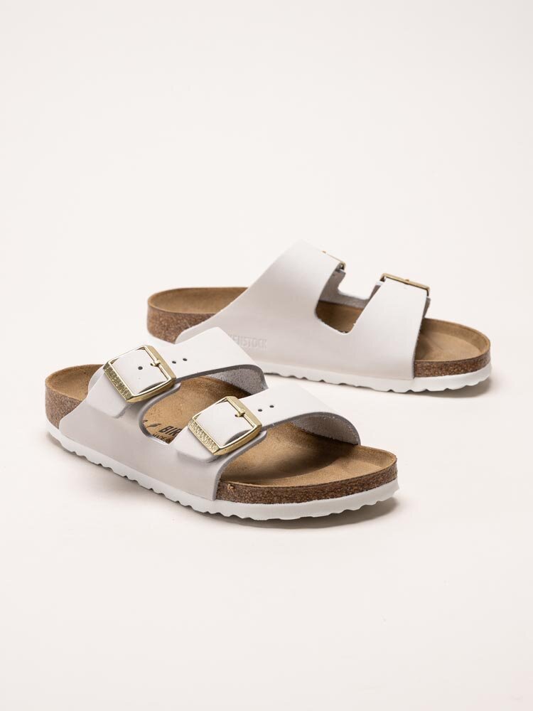 Birkenstock - Arizona Nubuk - Off white slip in sandaler