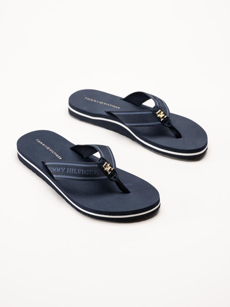 Tommy Hilfiger - Webbing Beach Sandal - Blå flip flops