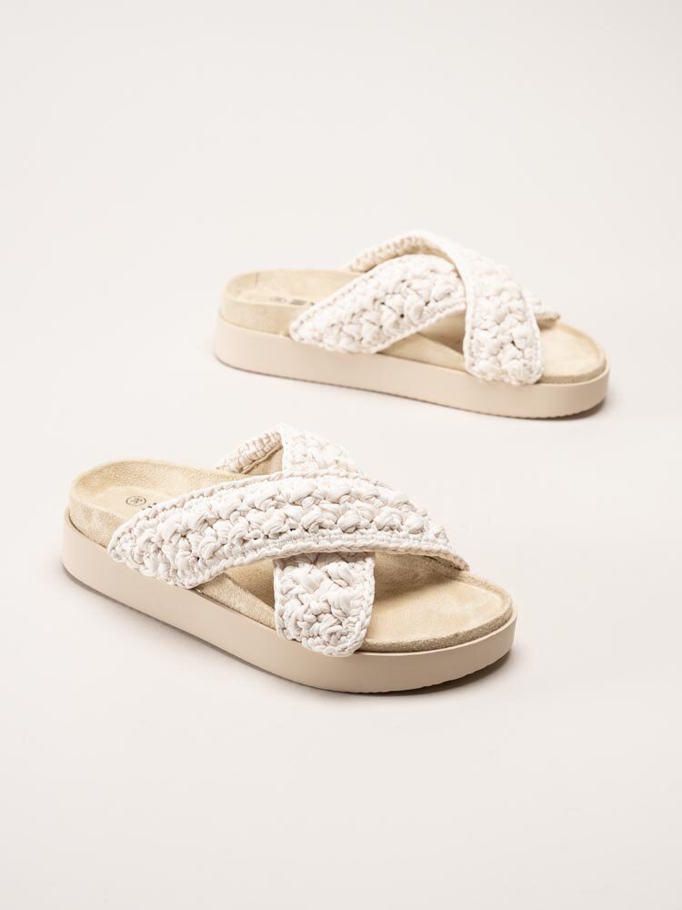 Exani - Leona - Vita slip in tofflor