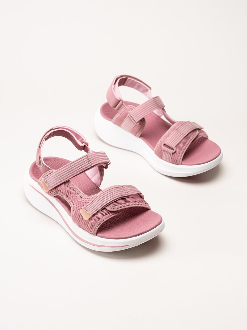 Skechers - Max Cushioning Essential - Rosa sportiga sandaler