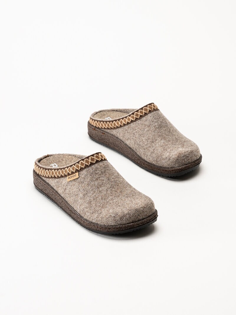 Rohde - Novara - Bruna slip in tofflor i filt