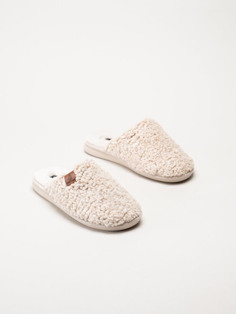 Hush Puppies - Women´s Imelda - Beiga tofflor i ullimitation