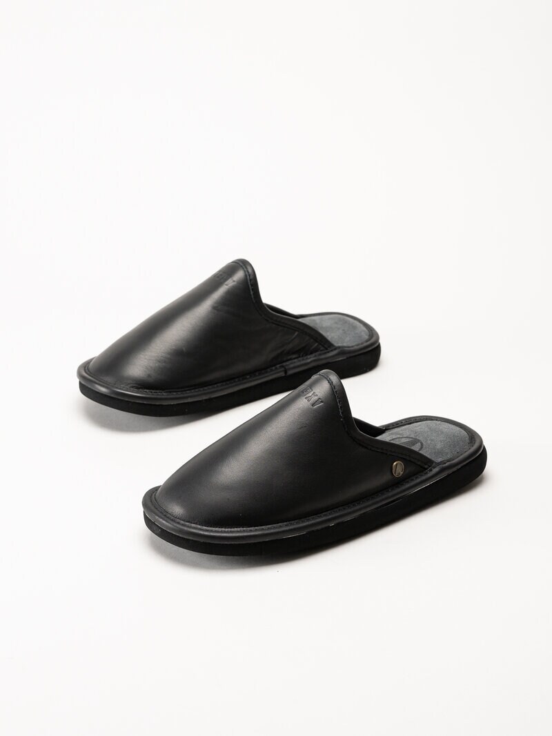 Axelda - Malaga - Svarta tofflor i skinn