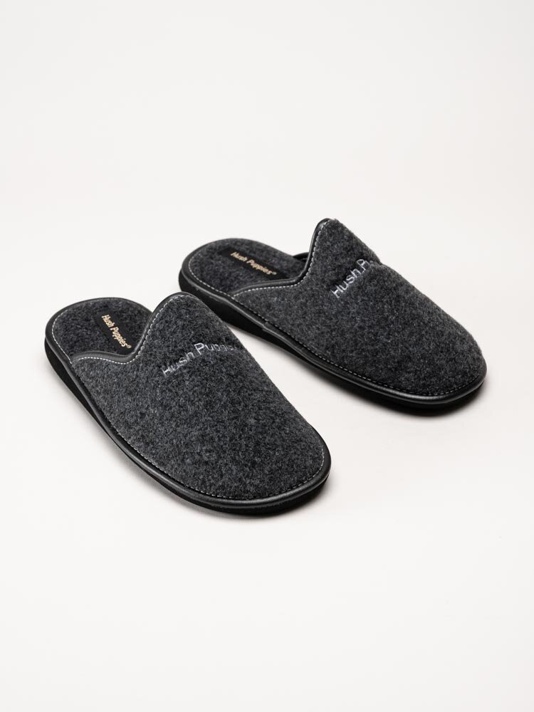 Hush Puppies - Men´s Manuel - Grå slip in tofflor i filt