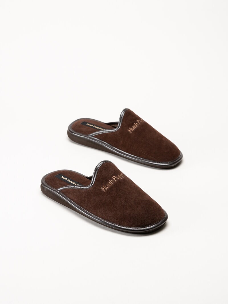 Hush Puppies - Men´s Marco - Mörkbruna slip in tofflor