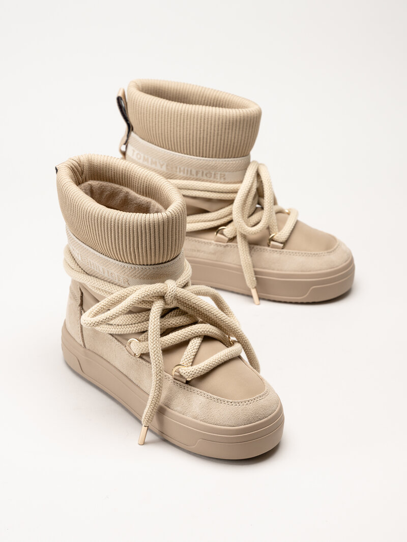 Tommy Hilfiger - TommyTech Snowboot - Beige vinterboots