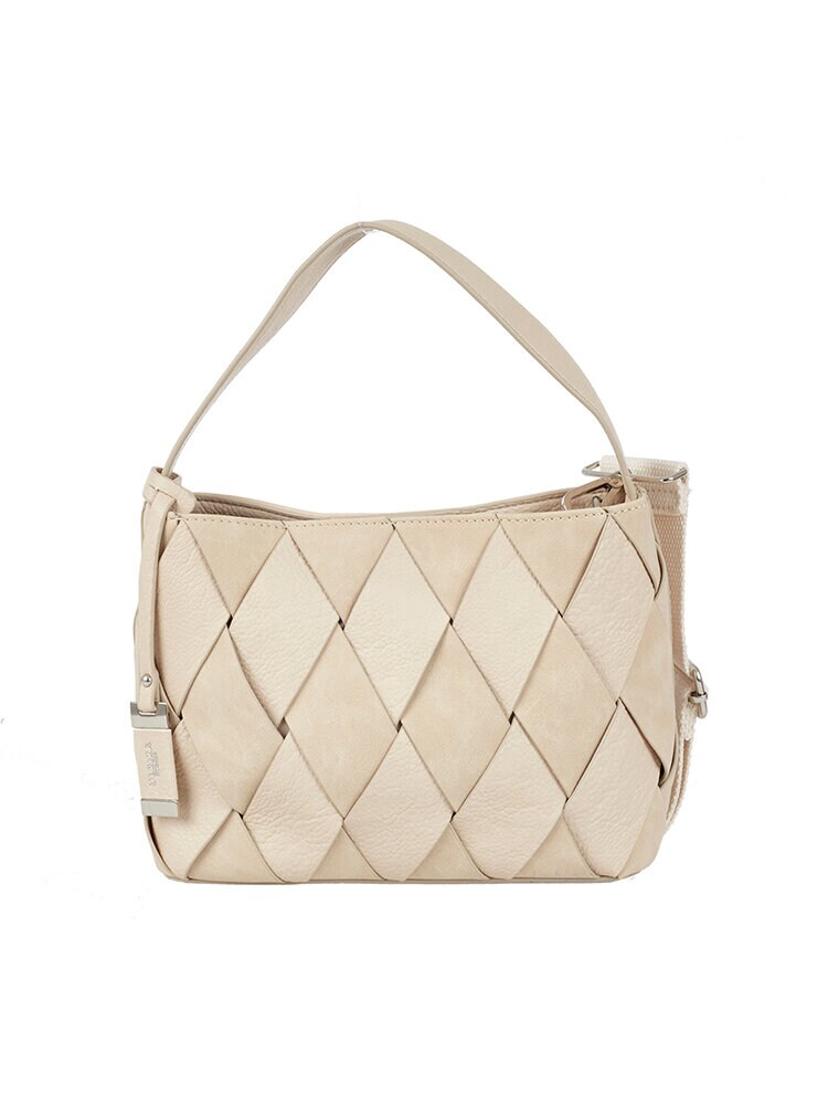 Ulrika Design - Western Flätad Hink - Ljusbeige flätad hink-väska