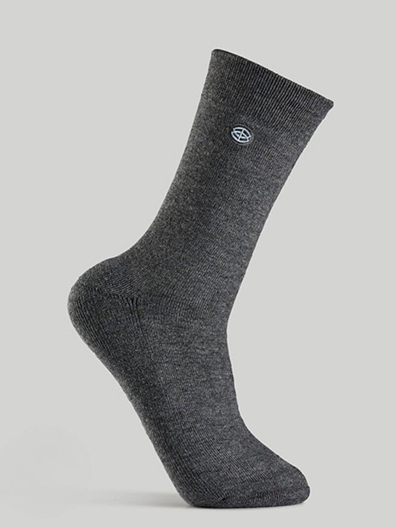 Bambusa - Grå strumpa i merinoull och bambuviskos 1-pack
