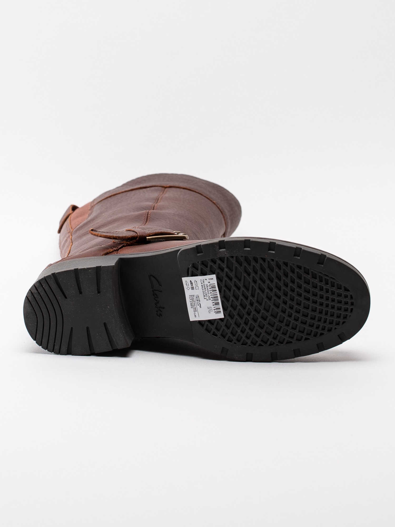 01193002 Clarks Orinoco Jazz 26138195 mörbruna teddyfodrade stövlar i oljat skinn-4