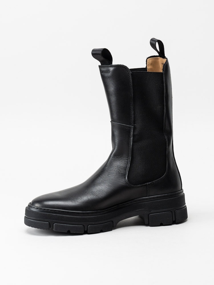 Gant Footwear - Monthike - Svarta höga chelsea boots i skinn