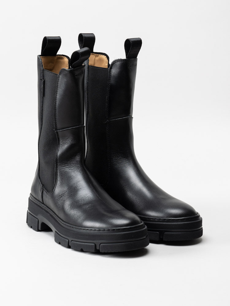 Gant Footwear - Monthike - Svarta höga chelsea boots i skinn