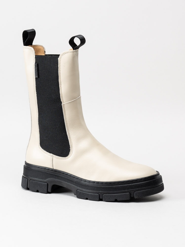 Gant Footwear - Monthike Chelsea Boot - Ljusbeige höga chelsea boots i skinn